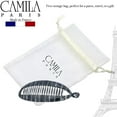 thumbnail image 4 of Camila Paris CP3100 French Large Banana Clip Hair Comb, Gray Flexible Banana Clips Hair for Thick Hair Ponytail Holder Interlocking Banana Hair Clips Styling Hair Banana Clips for Women Made in France, 4 of 4