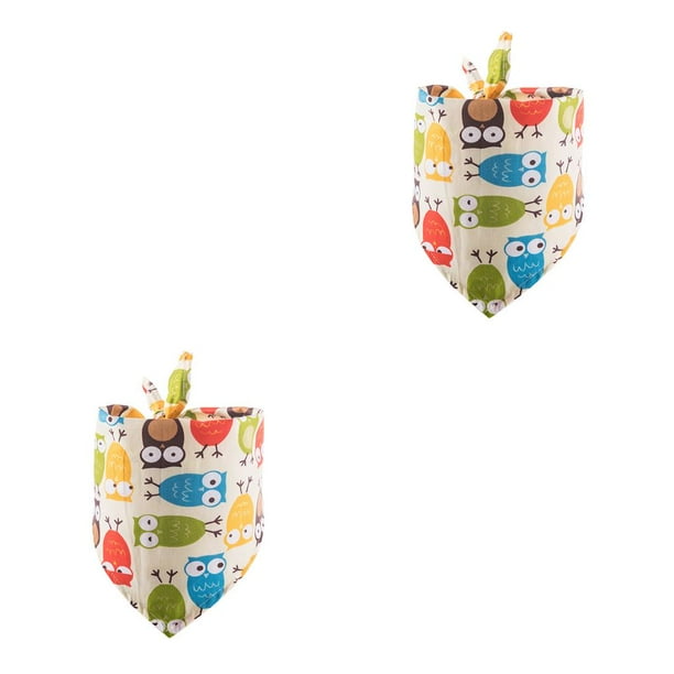 Greeniant Bufanda de baba para mascotas Toalla ajustable de algodón Collares de animales pequeños Tipo 2 Tipo 2 2piezas Greeniant CBP281093