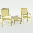thumbnail image 2 of 3 Pieces Patio Bistro Set, Outdoor Patio Furniture Table and Chairs for Porch Backyard Balcony, 2 of 7