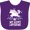 Purple, variant on Inktastic My Aunt Loves Me Unicorn Girls Baby Bib
