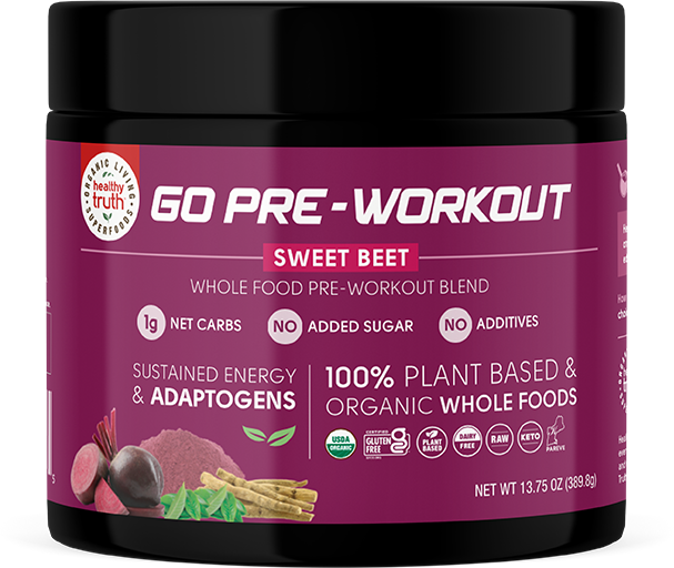 Healthy Truth Go PreWorkout Sweet Beet Wholefood PreWorkout Blend