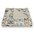 thumbnail image 3 of Creative Products Dog Face Sketch Pattern 2 50 x 60 Coral Fleece Blanket, 3 of 3