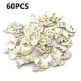 thumbnail image 4 of letairis 200x Animal Flower Leaf Pattern Multi-function DIY Pendant Handmade Practical Home Decoration Scrapbooking Craft Wooden Ornament, 4 of 6