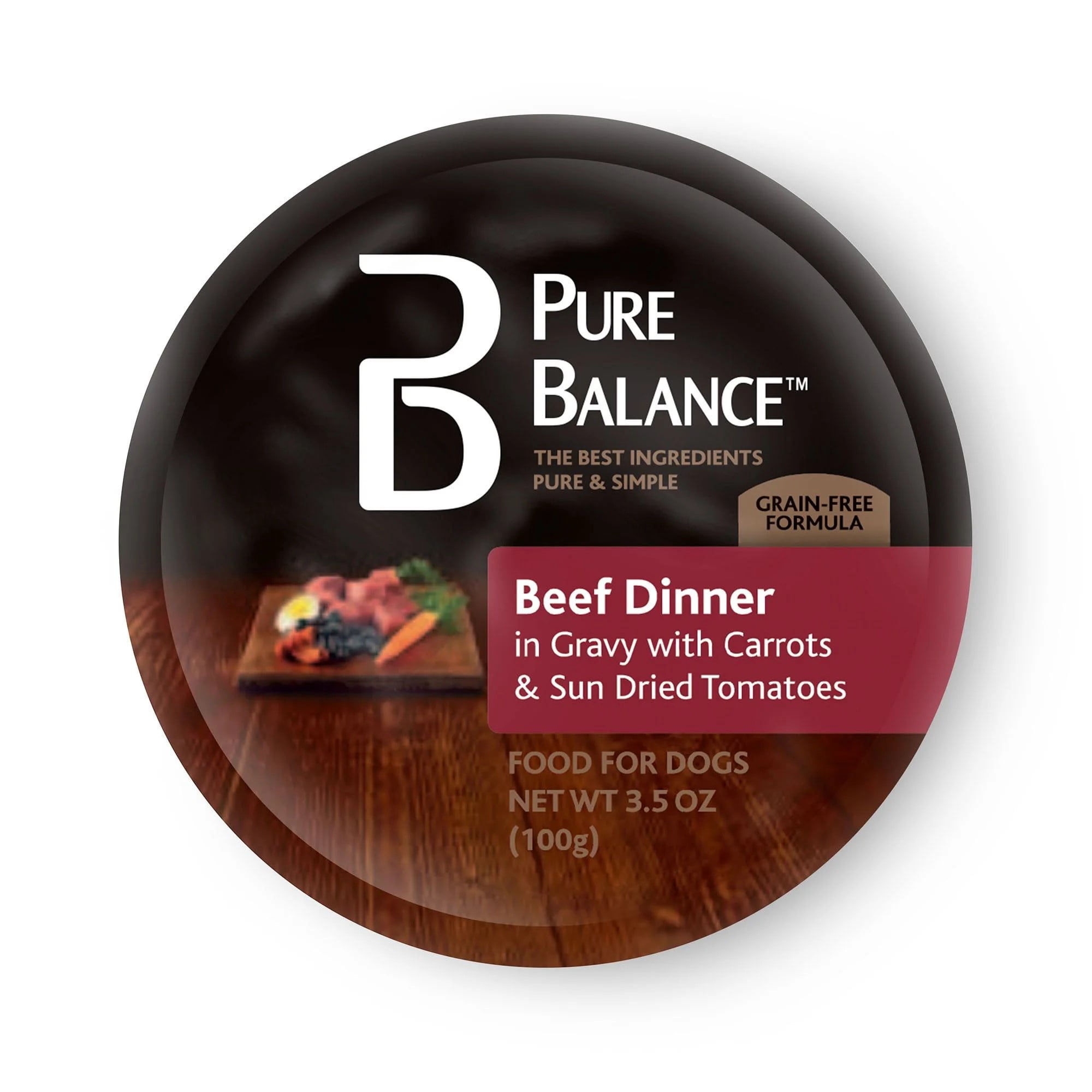 Pure Balance Beef Dinner Food for Dogs, 3.5 oz