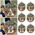 thumbnail image 3 of YAOMOBB Doorplate Wreath All Year Welcome Door Sign Wreath with Optional Letters Weather Resistant for Balcony Decor, 3 of 6