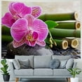 thumbnail image 4 of Orinice Orchid Bamboo Tapestry Wall Hanging Unique Style Graphic Art Living Room Bedroom Decor Dorm Farmhouse Apartment 50x40inch, 4 of 6