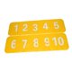 thumbnail image 2 of 10 conos planos para marcar puntos de asiento, conos de suelo antideslizantes para fútbol, ​​agilidad, amarillo, 2 of 9