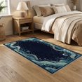thumbnail image 2 of ODIKA Navy Animals Octopus Tentacle Nautical Creature Motif Wave Border for Dining Room, Under Table, Home Office, Non-Slip Chair-Friendly, 2 of 7