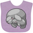 thumbnail image 3 of Inktastic Cute Manatee Family Boys or Girls Baby Bib, 3 of 4