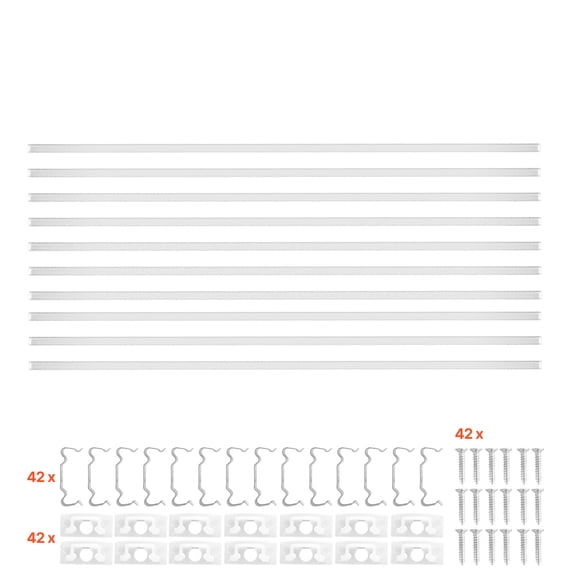KFFKFF 10-Pack 6.6 ft/2M U-Shaped LED Aluminum Channel with Frosted Cover, End Caps, and Mounting Clips,Aluminum Profile for LED Strip Light Installations,Ideal for Under Cabinet and Counter Lighting