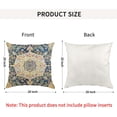thumbnail image 3 of Boho Vintage Throw Pillow Cover 20x20 Inches Carpet Pattern Antique Denim Blue Ethnic Decorative Pillow Cases Home Decor Square Pillowcase, 3 of 6