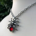 thumbnail image 6 of Milue Vintage Spider Crystal Pendant Necklaces for Women Men Gothic Necklace, 6 of 9