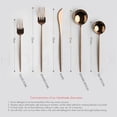 thumbnail image 6 of Homelux Theory 18/10 Stainless Steel Flatware, 4 Rose Gold Set, 5pc/Set, 6 of 6