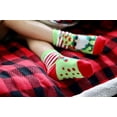 thumbnail image 5 of Jefferies Socks Boys Holiday Gnome Monster Stripe Fuzzy Slipper Socks 4 Pack, 5 of 6