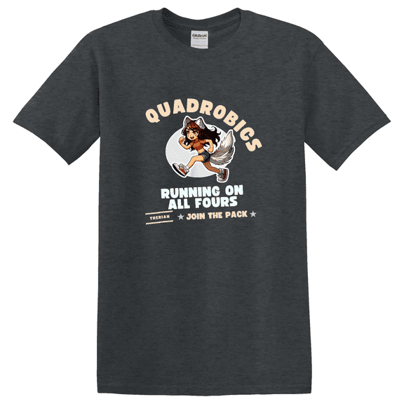 Quardrobics Therian Gear For Tween Girl Fox Wolf Cat T-shirt