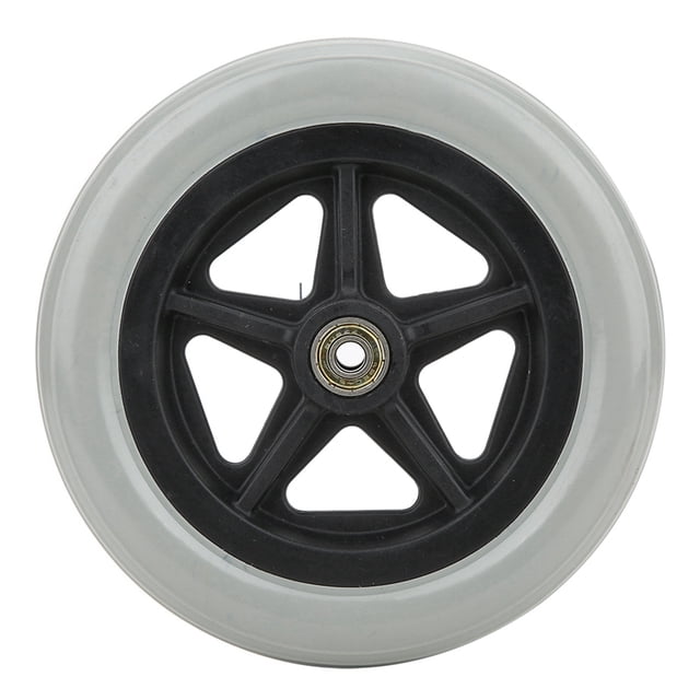 Ruedas delanteras para silla de ruedas de 7 pulgadas para personas mayores discapacitadas, ruedas de goma para silla de ruedas