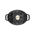 thumbnail image 3 of STAUB La Cocotte 1 L Cast Iron Oval Cocotte Pig Lid, Black, 3 of 6