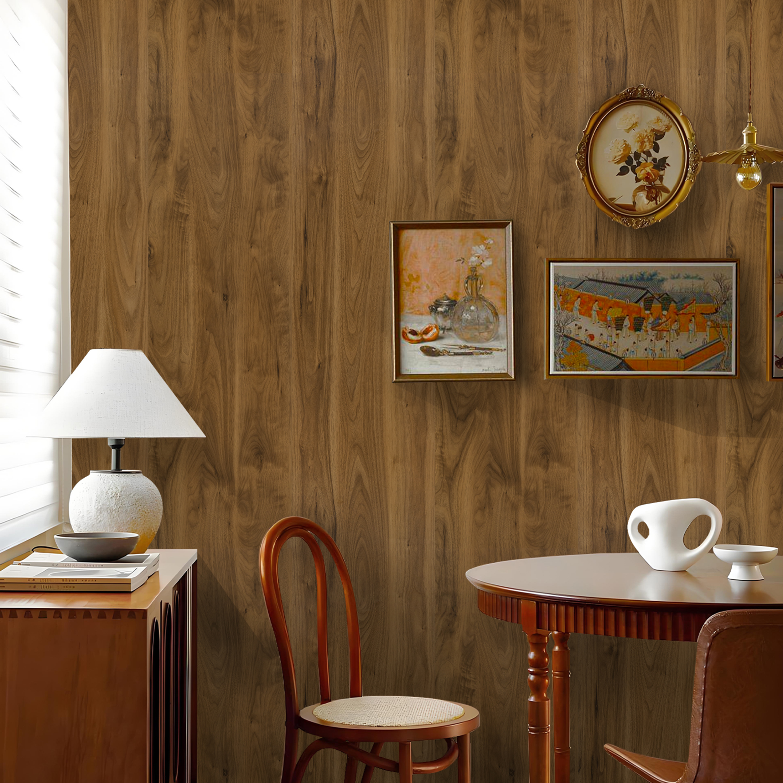 Abyssaly Wood Wallpaper Peel and Stick Contact Paper Removable Vinyl Wallpaper 15.7"×275.5" Self-Adhesive Removable Vinyl Contact Paper for Home Decor
