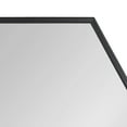 thumbnail image 4 of Kate and Laurel Rhodes Modern Hexagon Wall Mirror, 24" x 36", Black, Chic Geometric Wall Mirror, 4 of 7