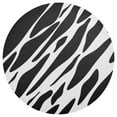 thumbnail image 3 of Ryvnso Zebra Black and White Round Plate Mats Dining Table Placemat Set of 4 for Holiday Decoration, 3 of 7