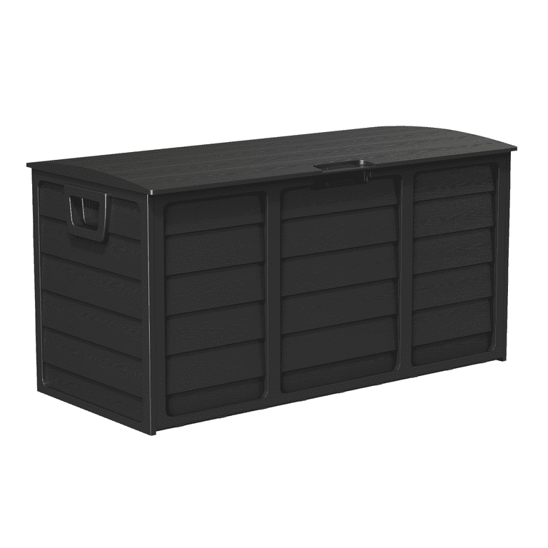 SUNCROWN 75 Gallon Deck Storage Box Resin Outdoor Storage