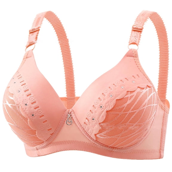 Fengactive Everyday Bras for Women Push Up Bra Wireless Bralettes Lace Underwear Sleeping Bra Plus Size Brassiere