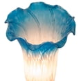 thumbnail image 4 of 13"High Pink and Blue Twin Cherub Pond Lily Mini Lamp, 4 of 7