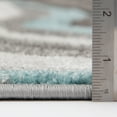 thumbnail image 3 of Better Homes & Gardens 4' x 6' Carved Waves Teal Indoor Area Rug, 3 of 8