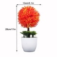 thumbnail image 2 of Planta artificial en maceta, simulación de bolas, vegetación, decoración, oficina en casa, centro de mesa, planta falsa, naranja rojo Kearding HA7629-02B, 2 of 6