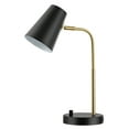 thumbnail image 6 of SAFAVIEH Arynn 19 in. Glam Black Metal USB Port Table Lamp with Black Shade, 6 of 7