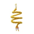 thumbnail image 2 of Bunblic Bird Rope Perches Birdcage Toy Woven Spiral Rope Thick Hanging Standing Toy Braided Rope for Parakeet Lovebirds Parrot Canary yellow, 2 of 8