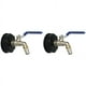 thumbnail image 1 of 2X IBC Ball Outlet Tap Tank Adaptador de Drenaje de Alimenticio de 3/4 Pulgadas S60X6 Tanque de 1000 L Contenedor de Agua de Lluvia Válvula de Grifo de Manguera de Latón, 1 of 5