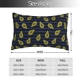 thumbnail image 2 of Bingfone Avocado for Double-Sided Plush Throw Pillow Cover, Pillow Protector with Hidden Zipper, Cushion Protector Home Decoration (Without Pillow Core)-14"x20", 2 of 6