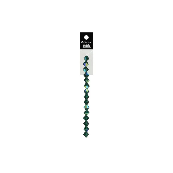 ZYLER- John Bead Preciosa 5" 8Mm Rondelle Emerald Ab