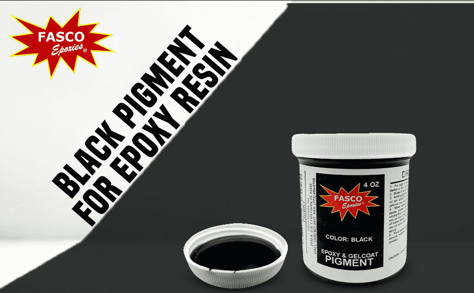 Black Pigment for Epoxy Resin, Gelcoat, Paint - 1 oz
