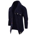 thumbnail image 2 of Awdenio Men's Casual Solid Color Long Sleeved Thickened Cardigan Jacket Sweater, 2 of 4