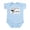 Sky Blue, variant on CafePress - Destination Black 1 Body Suit - Baby Light Bodysuit, Size Newborn - 24 Months