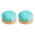 thumbnail image 1 of 2uds Madera Base Aguja Cojines Japonés Estilo Pasador Cojines Redondo Pasador Cojín Aguja Soporte para Coser Acolchar Costura Bricolaje Artesanía, Luna Verde, 1 of 5