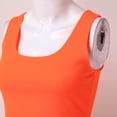 thumbnail image 4 of Baqcunre Women's Two Piece Knitted Sleeveless Matching Crop Top and High Waisted Shorts Sets,Color Orange,Size XS-L, 4 of 8