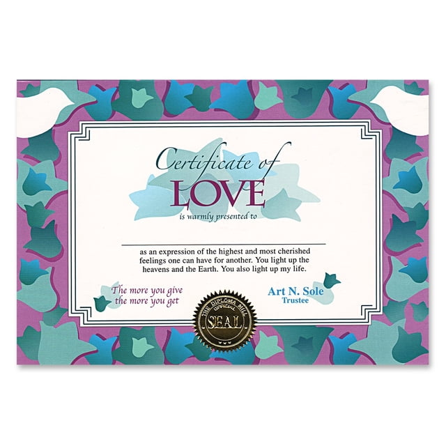 Certificado de amor Beistle