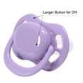 thumbnail image 2 of CutiePlusU Adult Sized Pacifier Dummy for Adult Babies-Butterfly Shape Big Shield 3 Pack-Purple, Green, White, 2 of 6