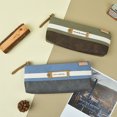 thumbnail image 4 of 1pc Triangle Pencil Bag, Simple Pencil Case, Large Capacity Stationery Storage Bag, Back To School College Supplies, Office Dorm Home Storage Supplies, 4 of 5