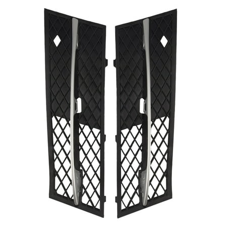 2Pcs Car Front Lower Bumper Grill Grille Fog Light Cover for 5 Series F10 / F11 Sedk3341