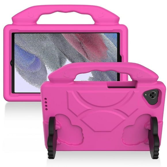 Funda de EVA a prueba de golpes con soporte para el pulgar para Samsung Galaxy Tab A7 Lite T220/T225 (negra)