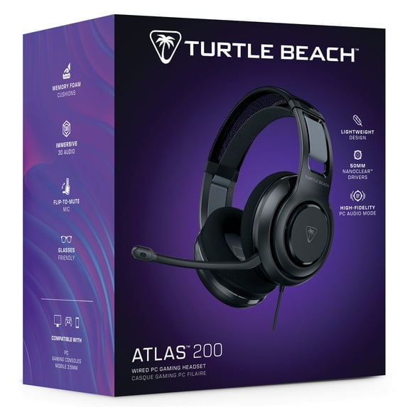 Turtle Beach® Atlas 200 Wired PC Gaming Headset