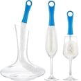 thumbnail image 2 of Red Wine Carafe Decanter, Non-Scratch Foam Wash Tool, Pliable Design For Easy Cleaning Of Hip Flasks To Coffee Pots, Soft Foam Sponge Keeps Glassware Safe, Gift For Wine Enthusiasts, Set Of 3, 2 of 6