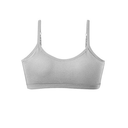 

Sports Bra Women Wirefree Push Up Yoga Bra Solid Grey Xl
