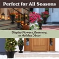 thumbnail image 2 of Pure Garden Large and Small Outdoor Urn Planter 2-Pack, Black, 2 of 11