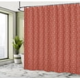 thumbnail image 4 of Ambesonne Honeycomb Shower Curtain, Honey Bees and Flowers, 69"Wx75"L, Rust and White, 4 of 4