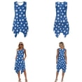 thumbnail image 3 of Xixirimido Daisy Flower Blue Print Matching Sets for Beach Vacation Men's Hawaiian Shirt & Women's Sleeveless Midi Dress Hawaiian Matched Couples Summer Outfits, Size M, 3 of 7